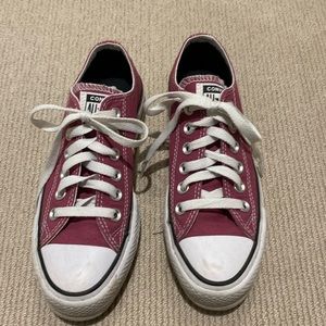 Converse platform raspberry all star low top sneakers.
